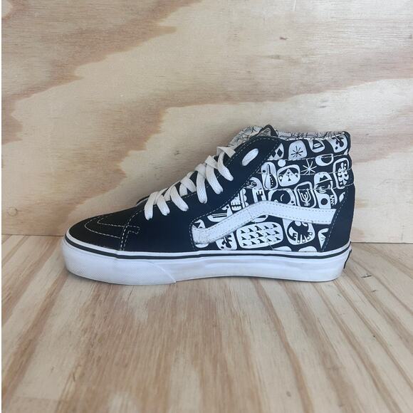 Vans Off The Wall - SK8 Hi Symbols - Sneakers - Black/White - Women's - 8 - Picture 4 of 9